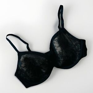 Soma Lightest Lift Perfect Coverage Black Lace Overlay Bra